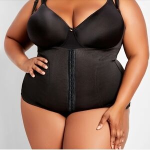 Black High-Waisted Shapewear with Hook-and-Eye Closures NWOT